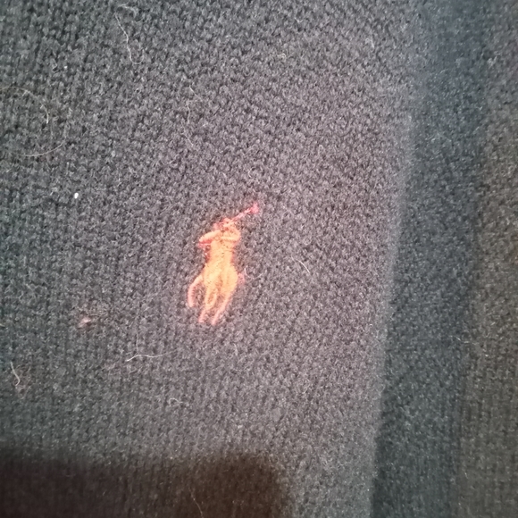 Polo by Ralph Lauren 100% lamb's wool blue sweater size XXL - Picture 3 of 4